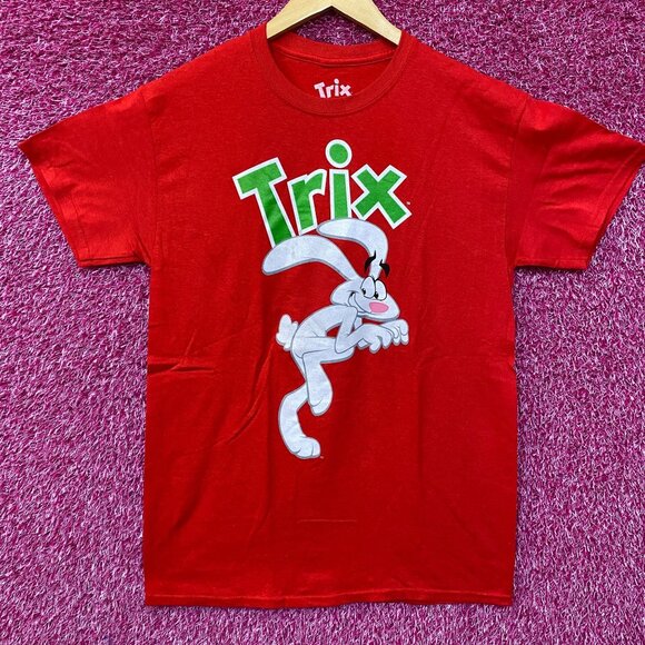 Trix Cereal Promo Trix Are For Kids Rabbit Red T-Shirt Medium - Picture 1 of 4